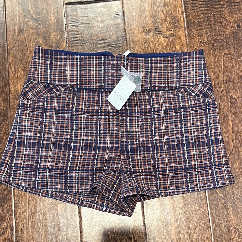 Free People Clermont Micro Plaid Women's Shorts